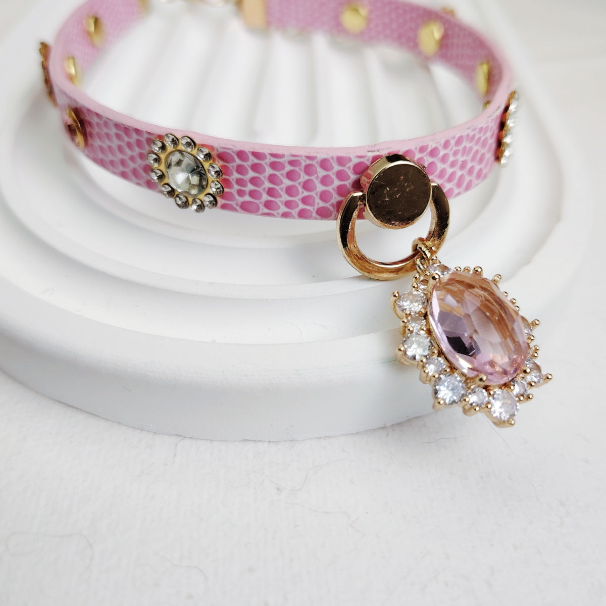 Colorful Crystal Pet Collar - Blingyfur 